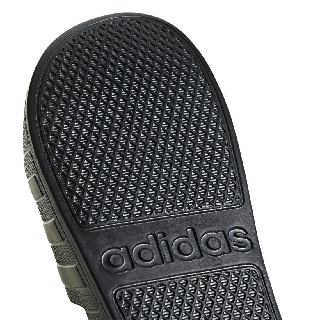 Unisex Adilette Aqua Slides, Black, No Color, large image number 9
