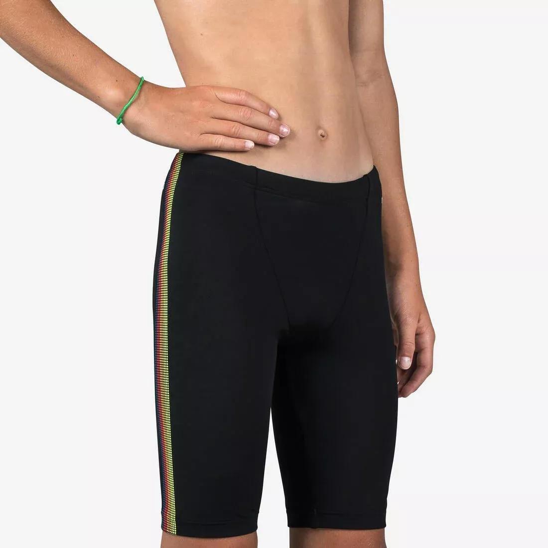 Kids Boys Swimming Jammer Fitib, Black, No Color, medium