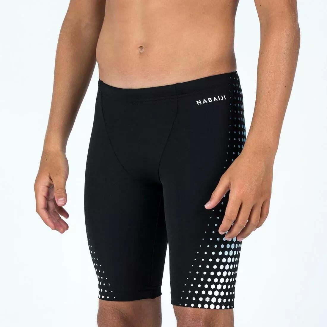 Kids Boys Swimming Jammer Fitib, Black, No Color, medium