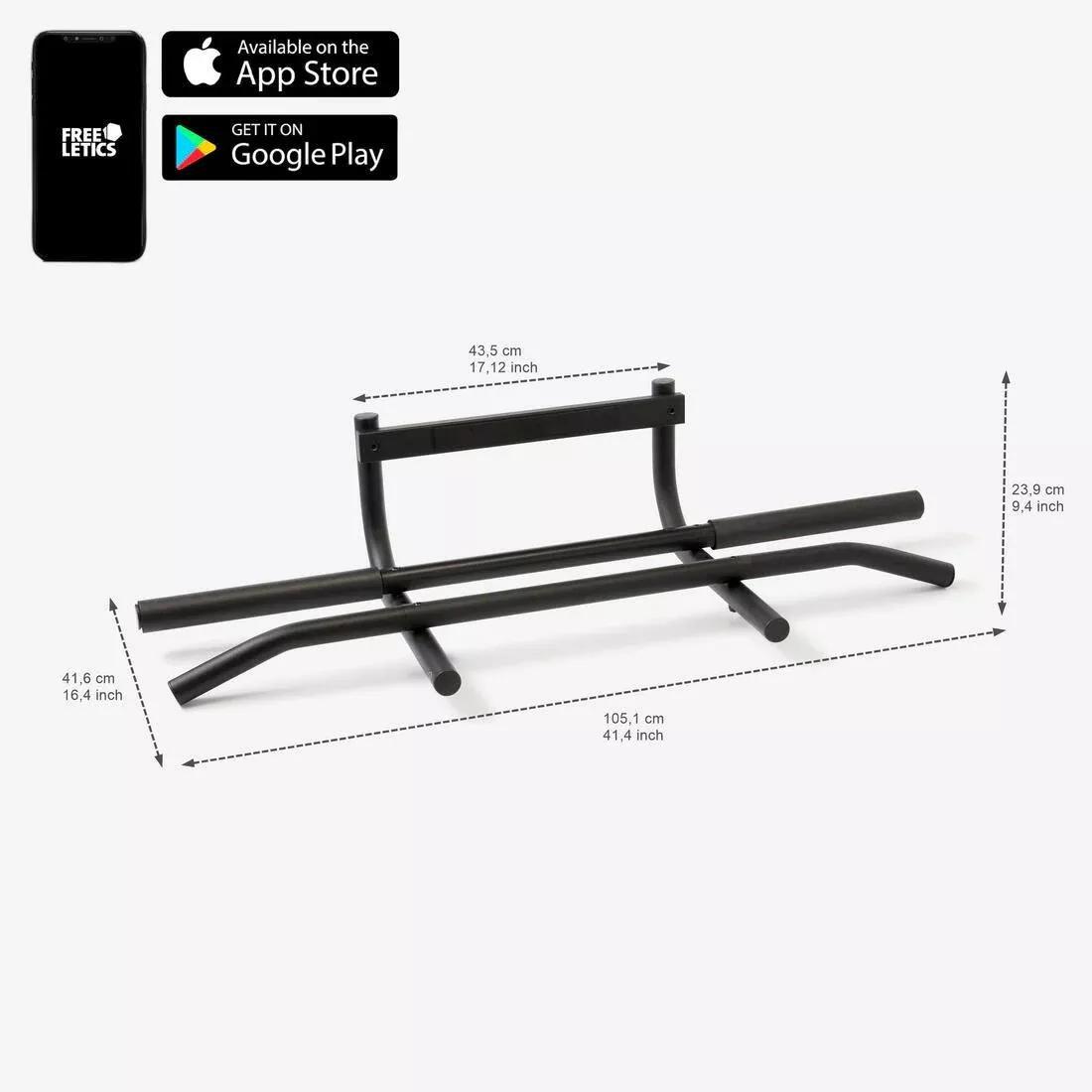 Weight Training Door Pull-Up Bar, Black, No Color, large image number 1