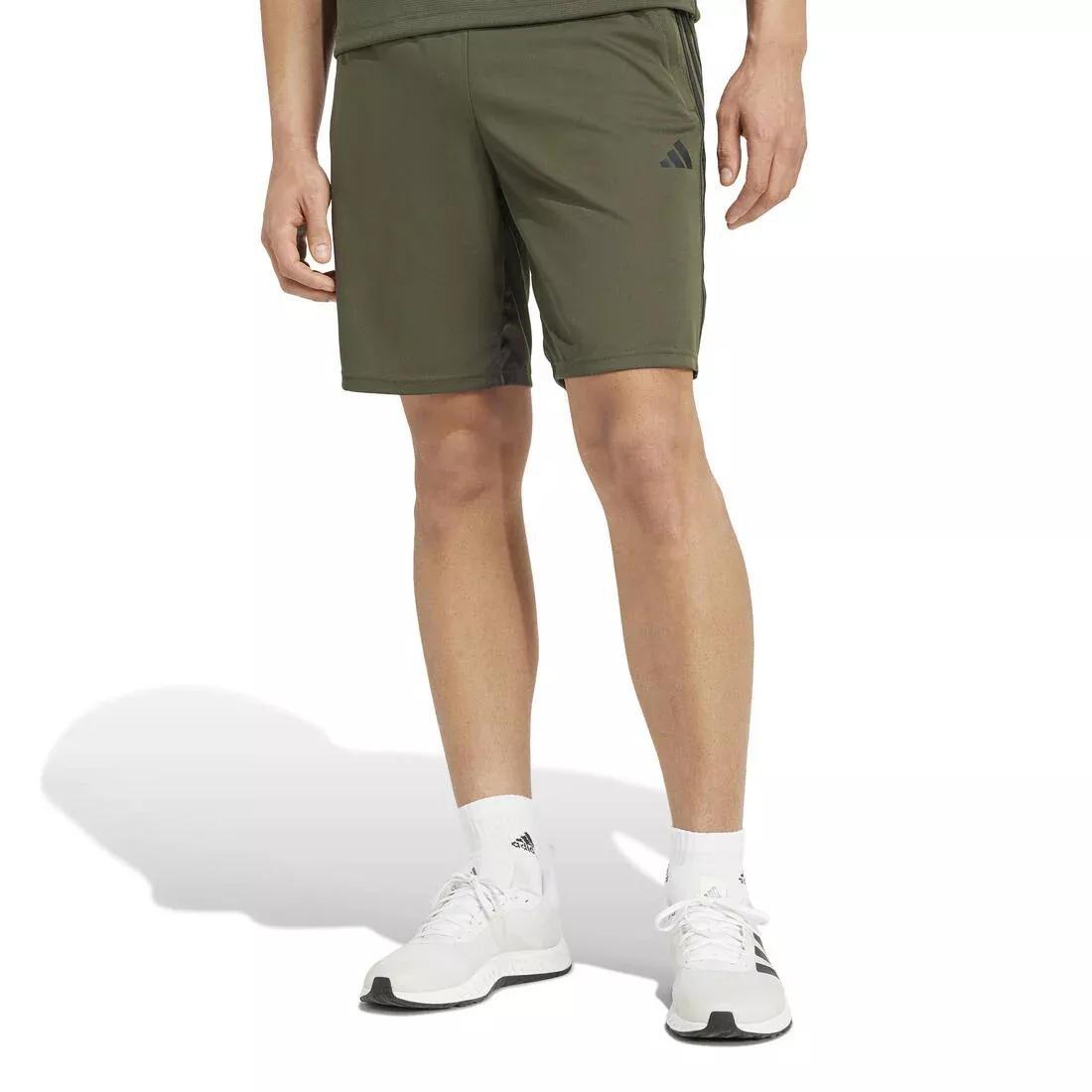 Train Essentials PiquØ£Â© 3-Stripes Training Shorts, Green, No Color, large image number 0
