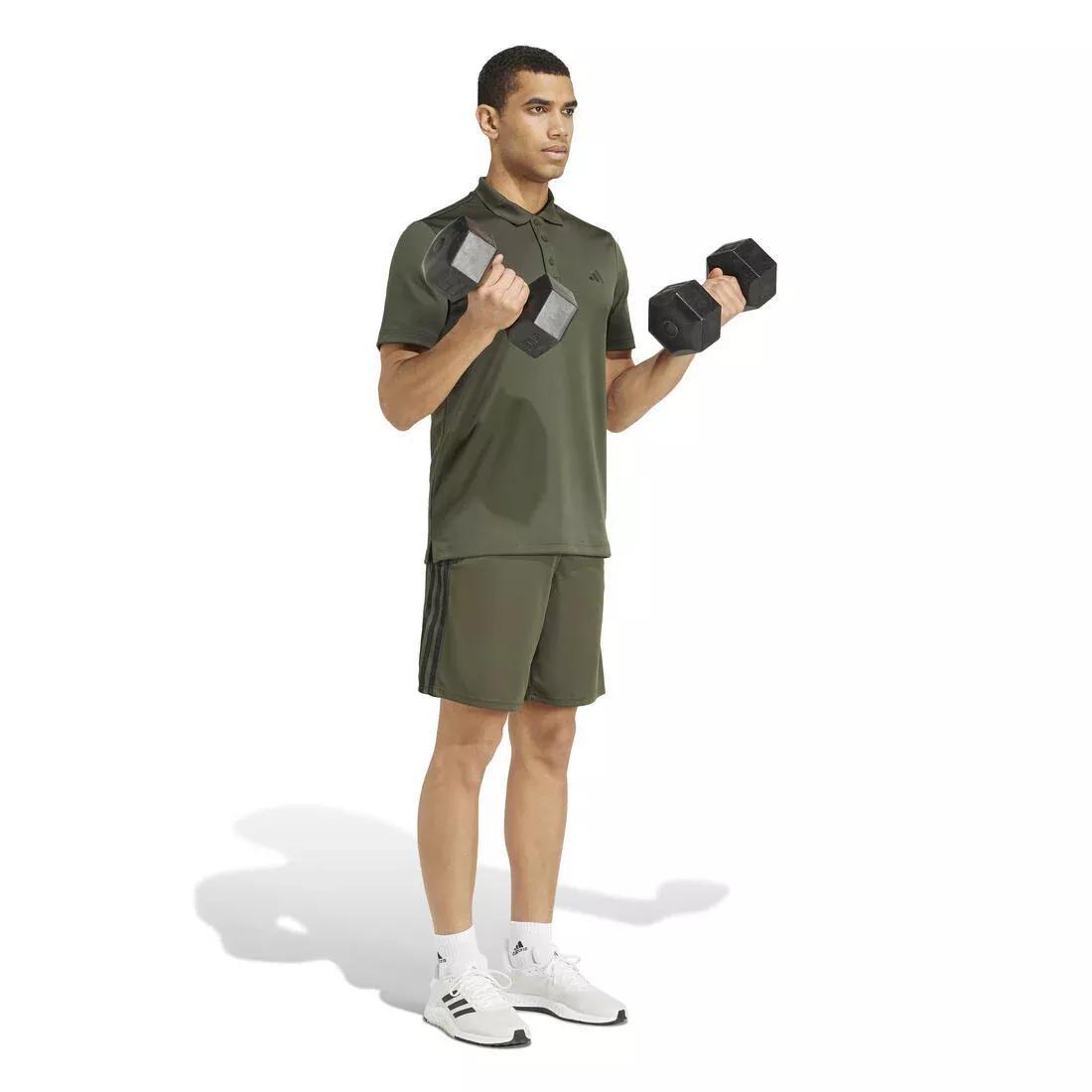 Train Essentials PiquØ£Â© 3-Stripes Training Shorts, Green, No Color, large image number 1