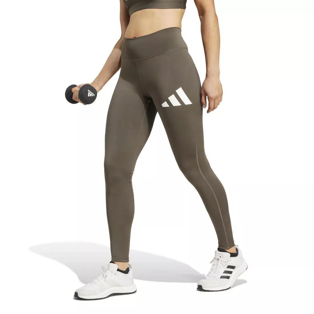 Train Essentials Big Logo Full-Length Leggings, Green, No Color, medium
