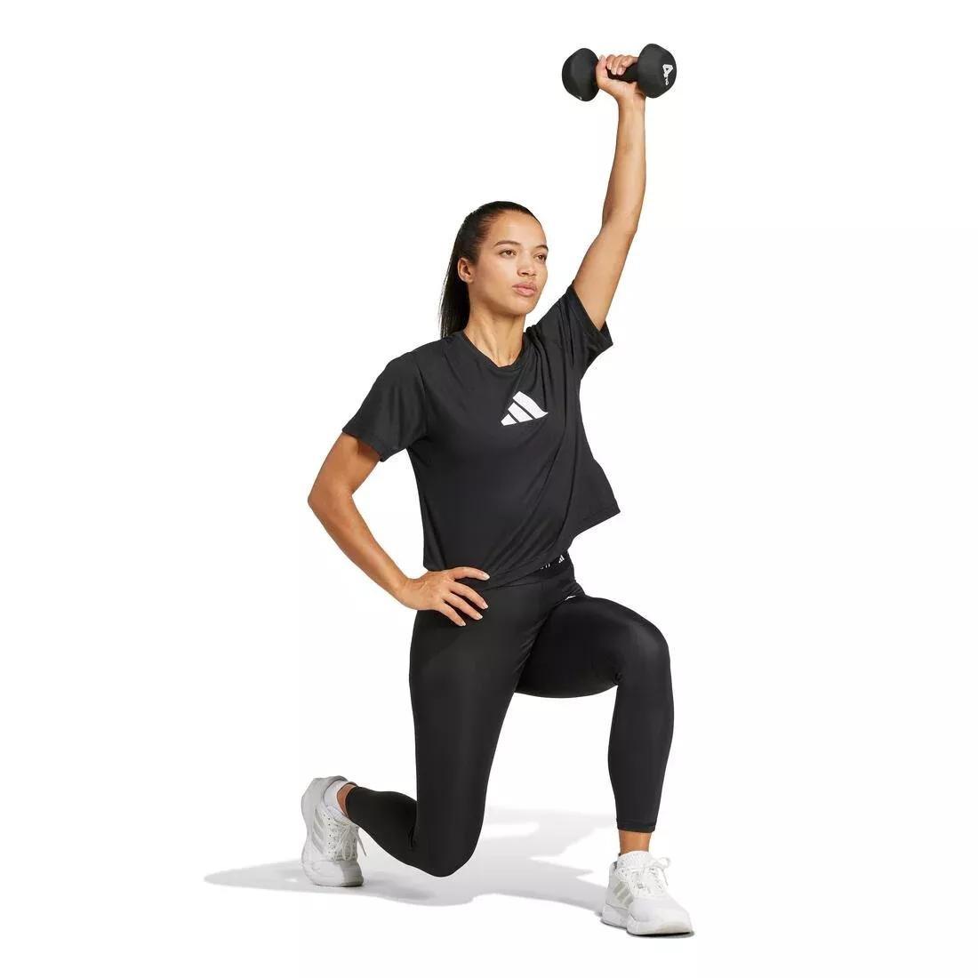 Train Essentials Big Logo Performance Training T-Shirt, Black, No Color, large image number 1