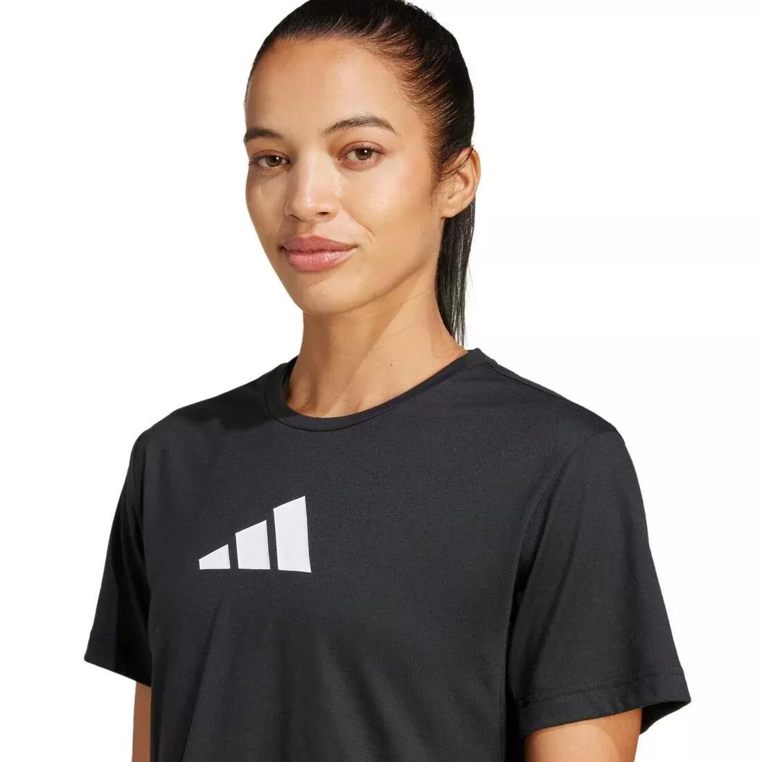 Train Essentials Big Logo Performance Training T-Shirt, Black, No Color, large image number 2