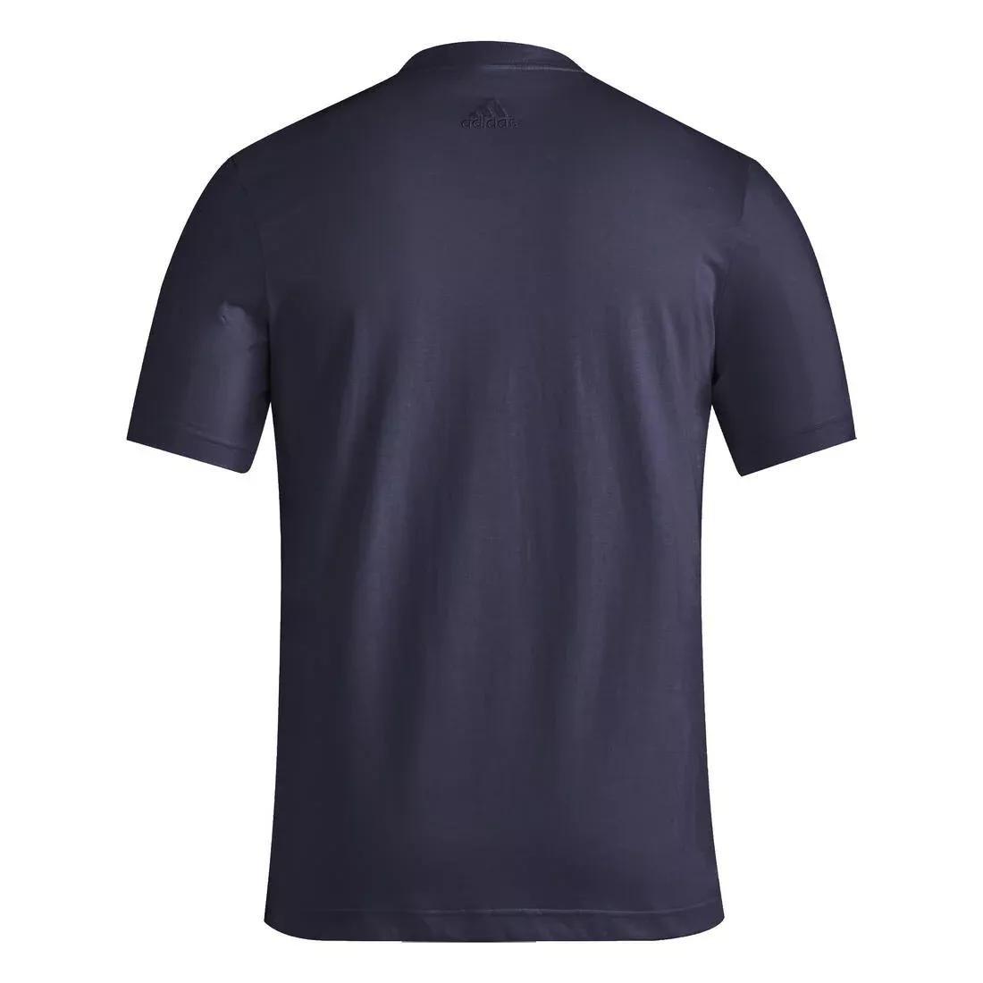 Essentials Single Jersey Linear Embroidered Logo T-Shirt, Navy, No Color, large image number 7