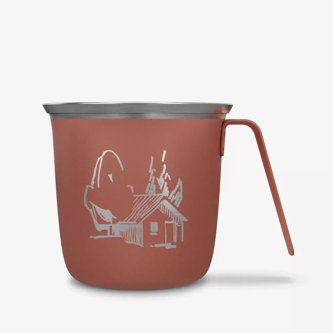 0.3L Stainless Steel Cup - 500 For Camping And Hiking, Brown, No Color, medium