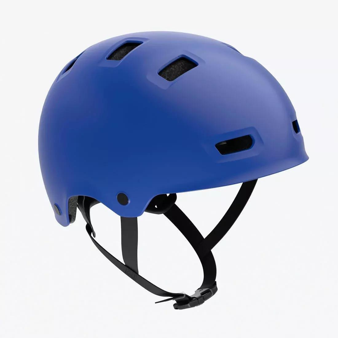 Kids Unisex Round Bicycle Helmet 47-59 cm, Move 500, Blue, No Color, medium