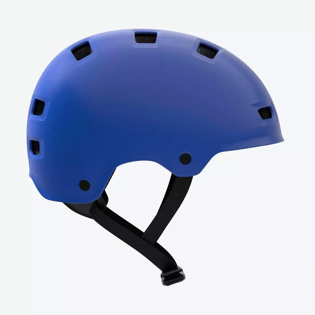 Kids Unisex Round Bicycle Helmet 47-59 cm, Move 500, Blue, No Color, medium