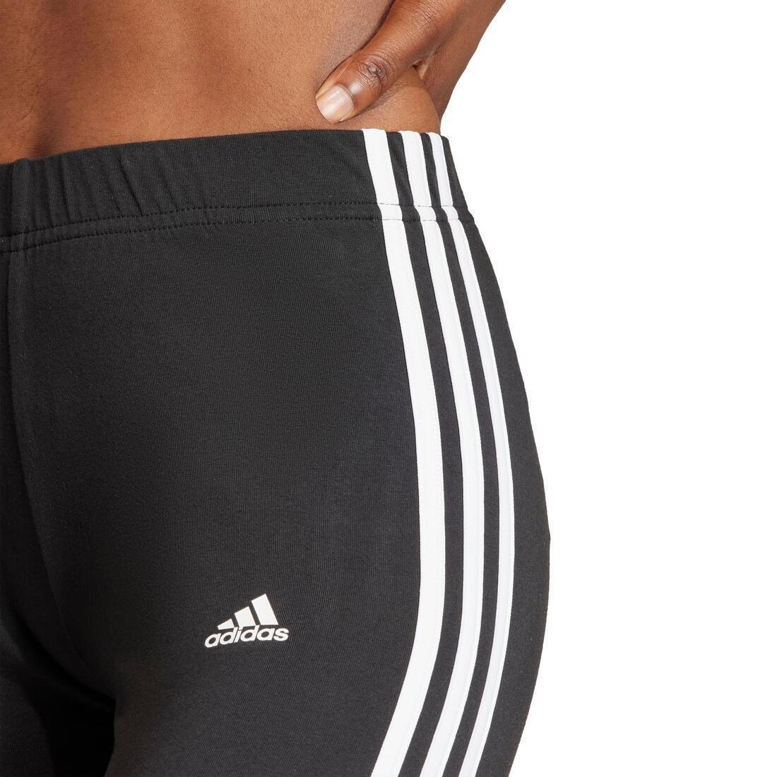 Essentials 3-Stripes Bike Shorts, Black, No Color, large image number 2