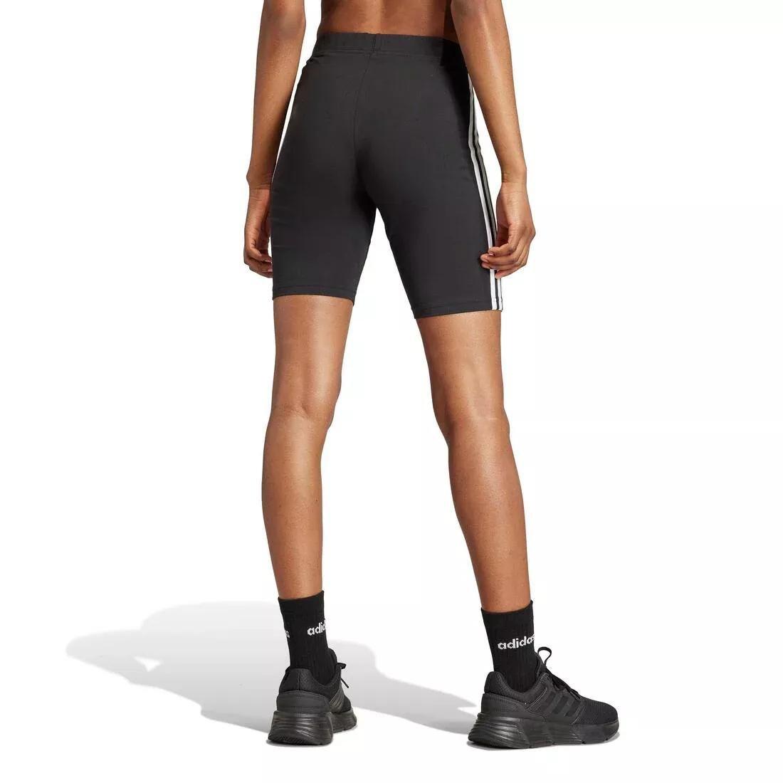 Essentials 3-Stripes Bike Shorts, Black, No Color, large image number 3