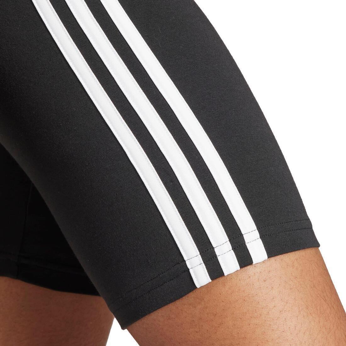 Essentials 3-Stripes Bike Shorts, Black, No Color, large image number 5