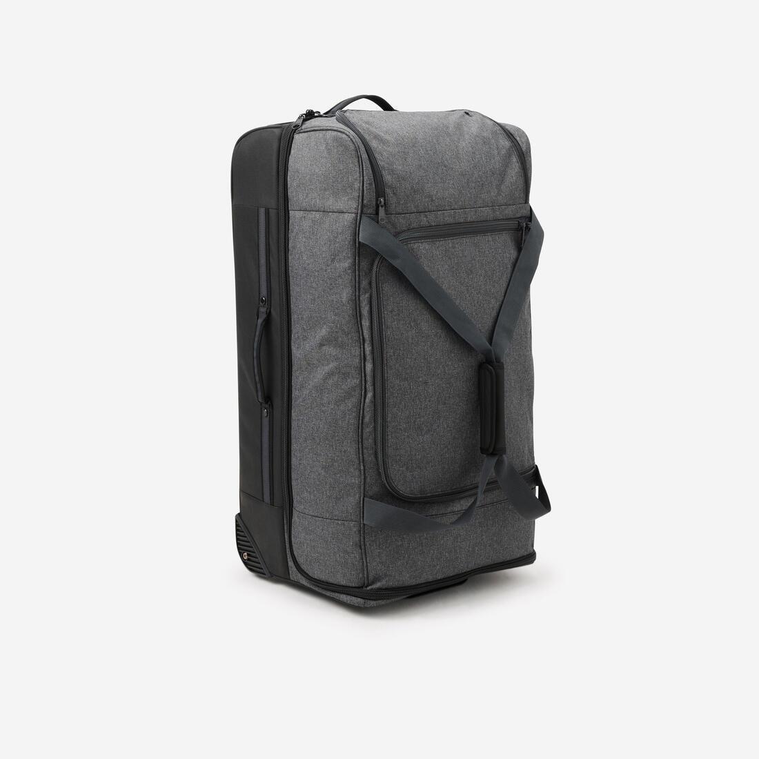 105L Large Travel Bag With Wheels, Black, No Color, large image number 0