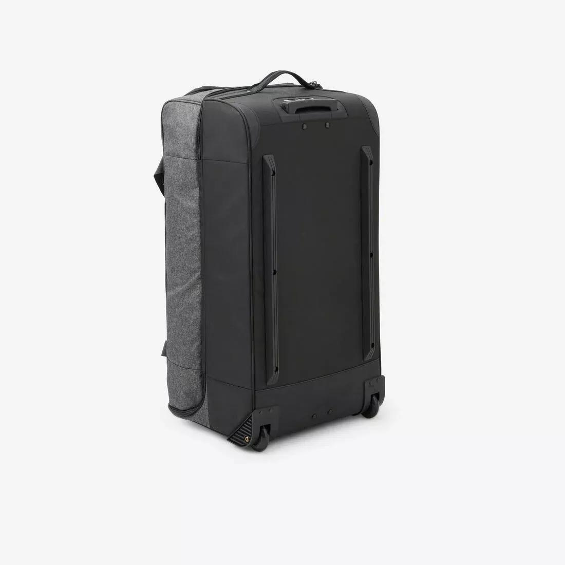 105L Large Travel Bag With Wheels, Black, No Color, large image number 2