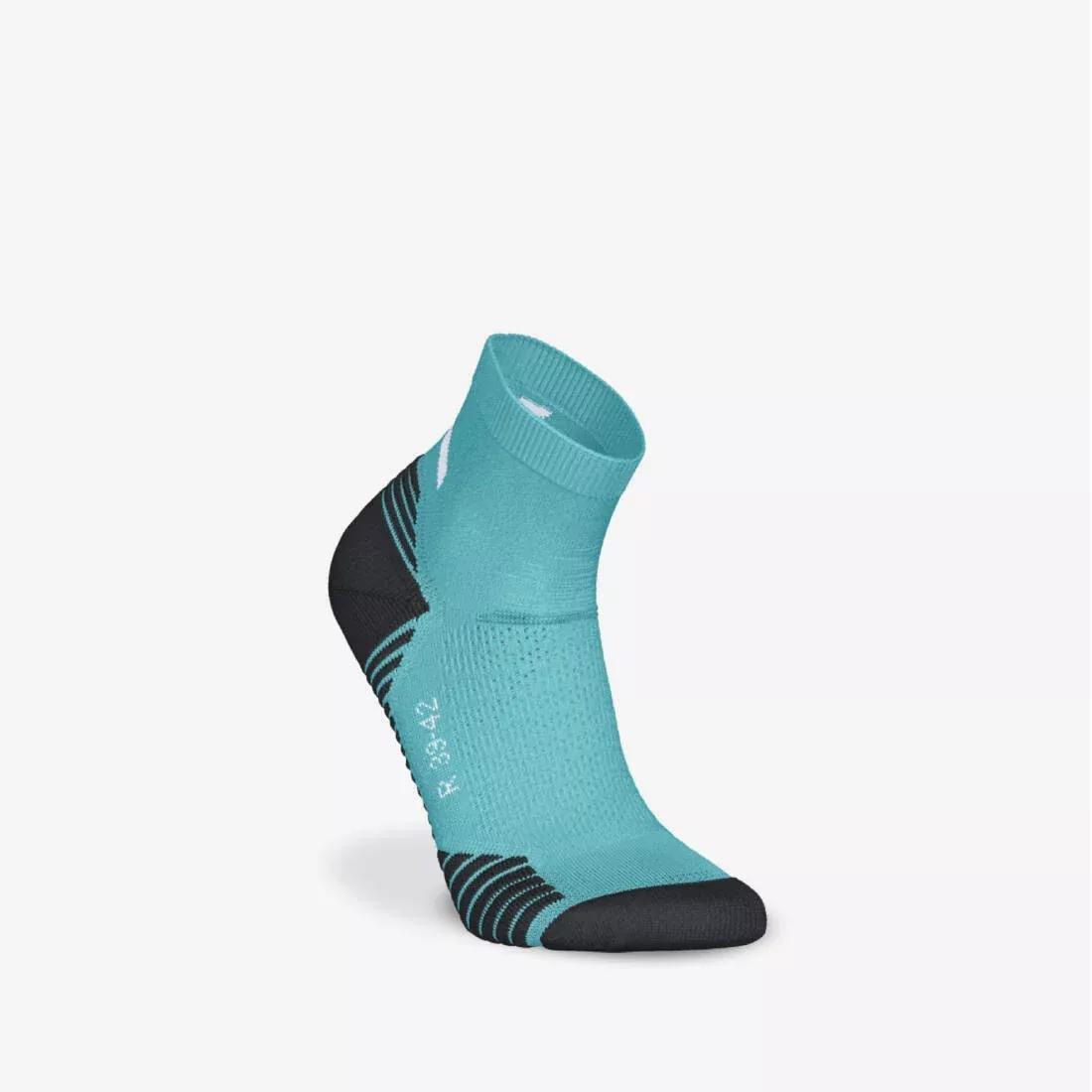 Thick Running Socks - Mid Pack of 2 Pairs - Run 500, Blue, No Color, large image number 2