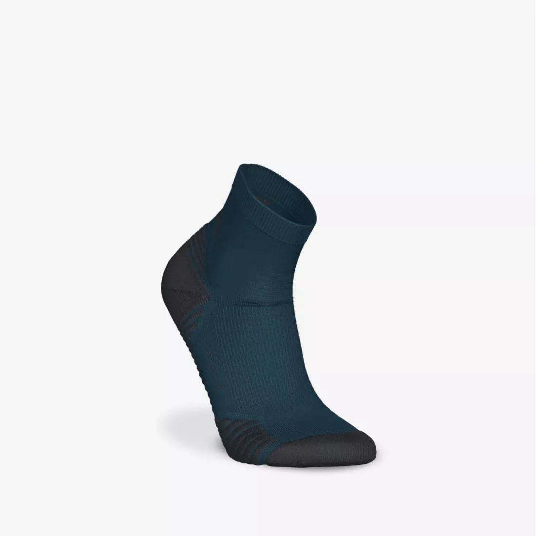 Thick Running Socks - Mid Pack of 2 Pairs - Run 500, Blue, No Color, large image number 3