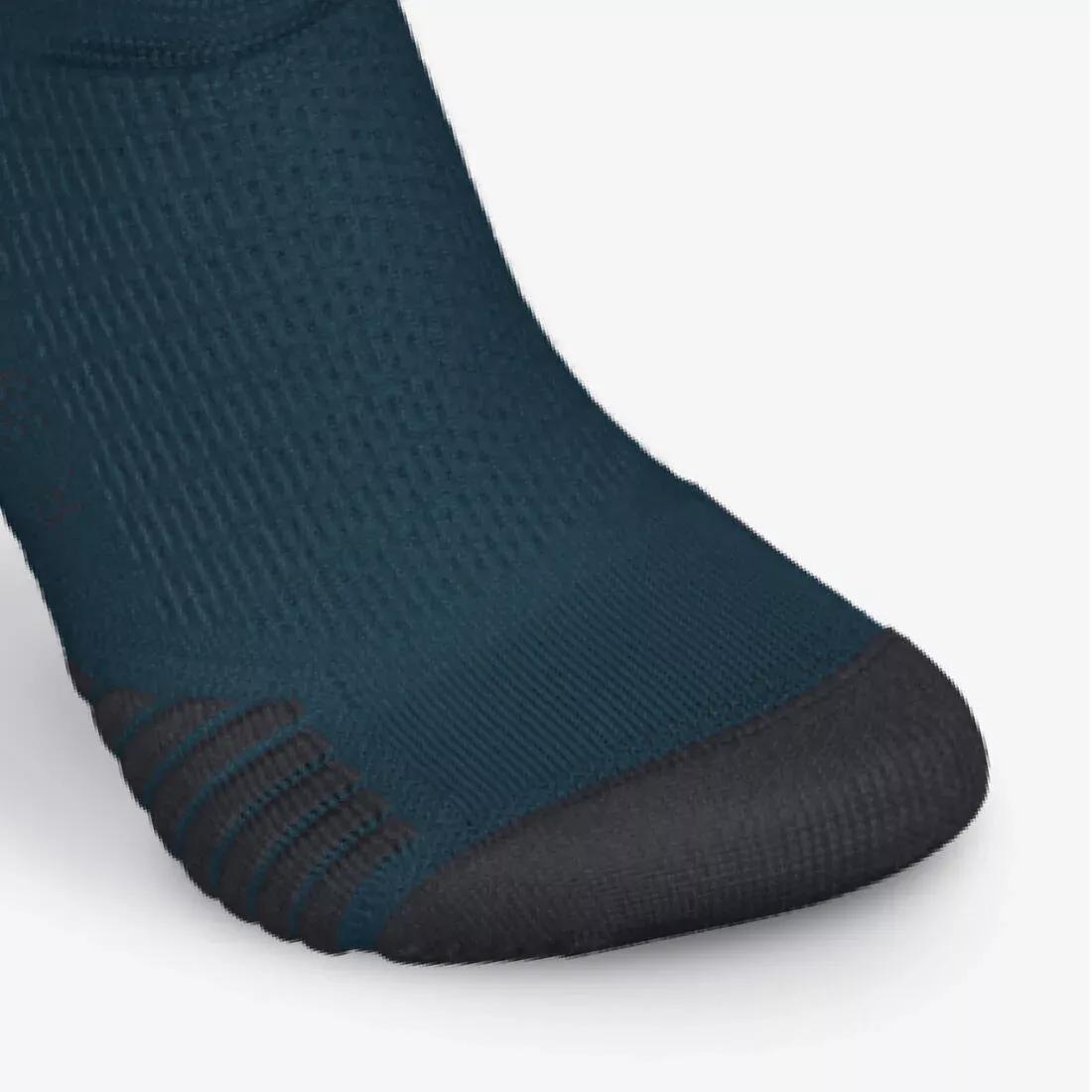 Thick Running Socks - Mid Pack of 2 Pairs - Run 500, Blue, No Color, large image number 9