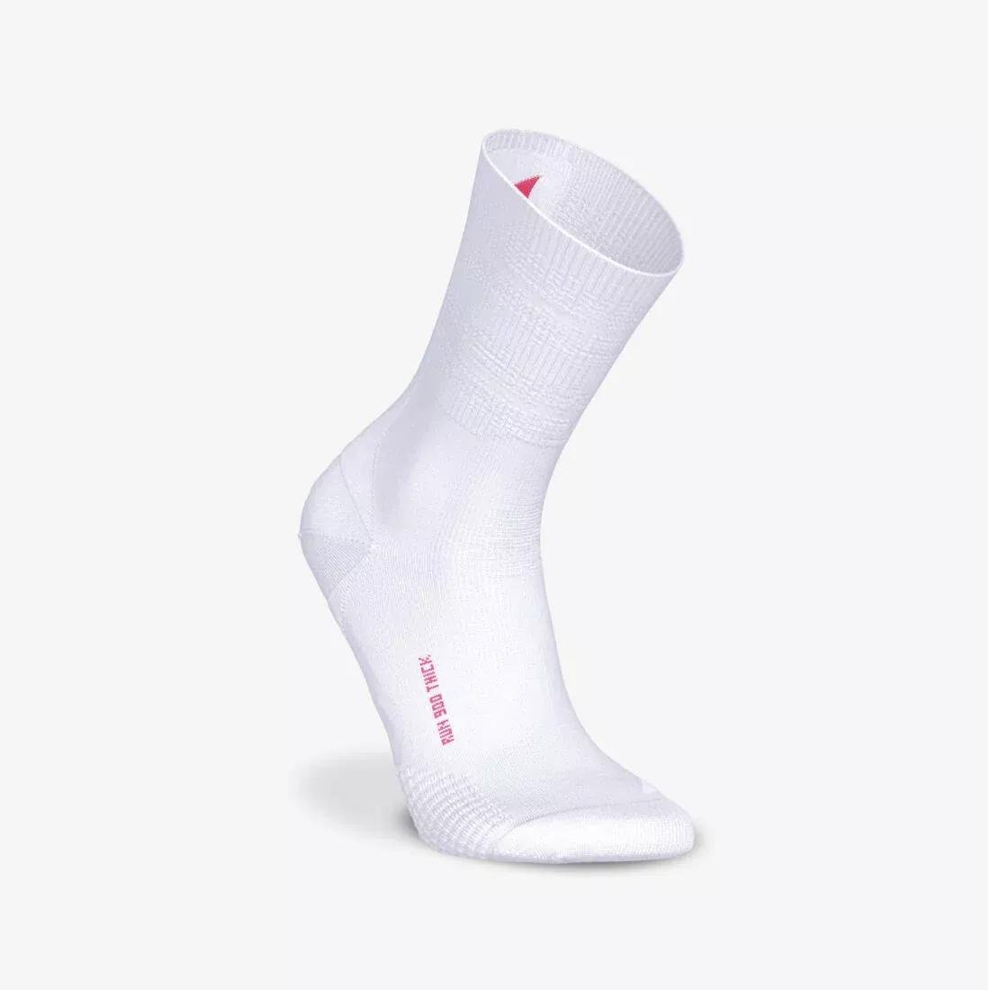 Mid-Calf Thick Running Socks - KIPRUN run900, Brown, No Color, large image number 3