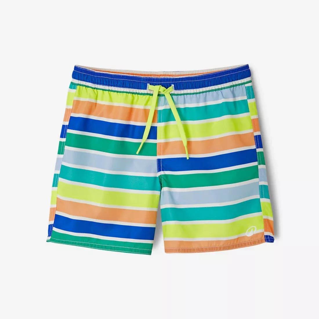 Kids Boys Swim Shorts - 100 Banana, Green, No Color, large image number 3