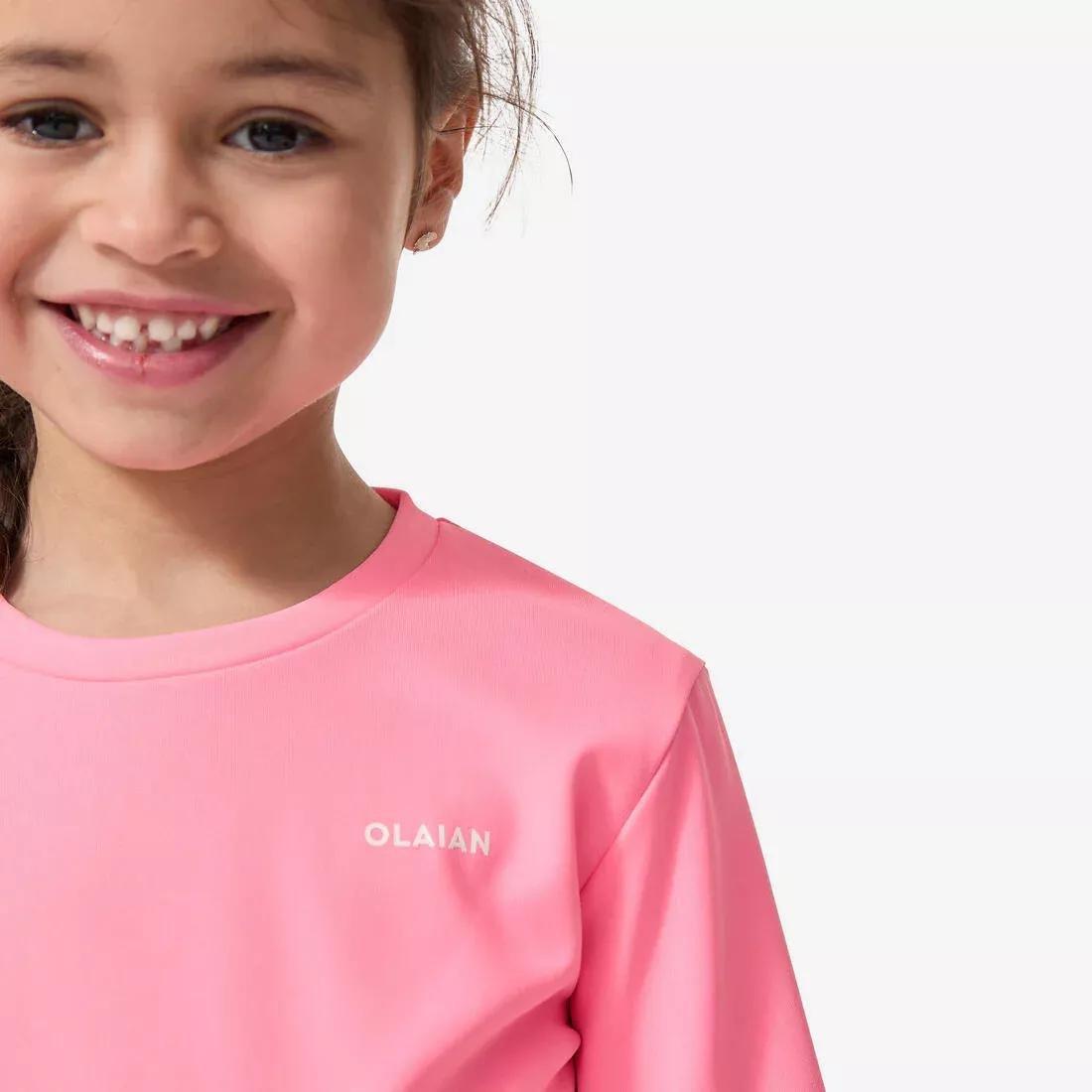 LIGHT BLUE Kids' surfing anti-UV printed water T-Shirt, No Color, large image number 4