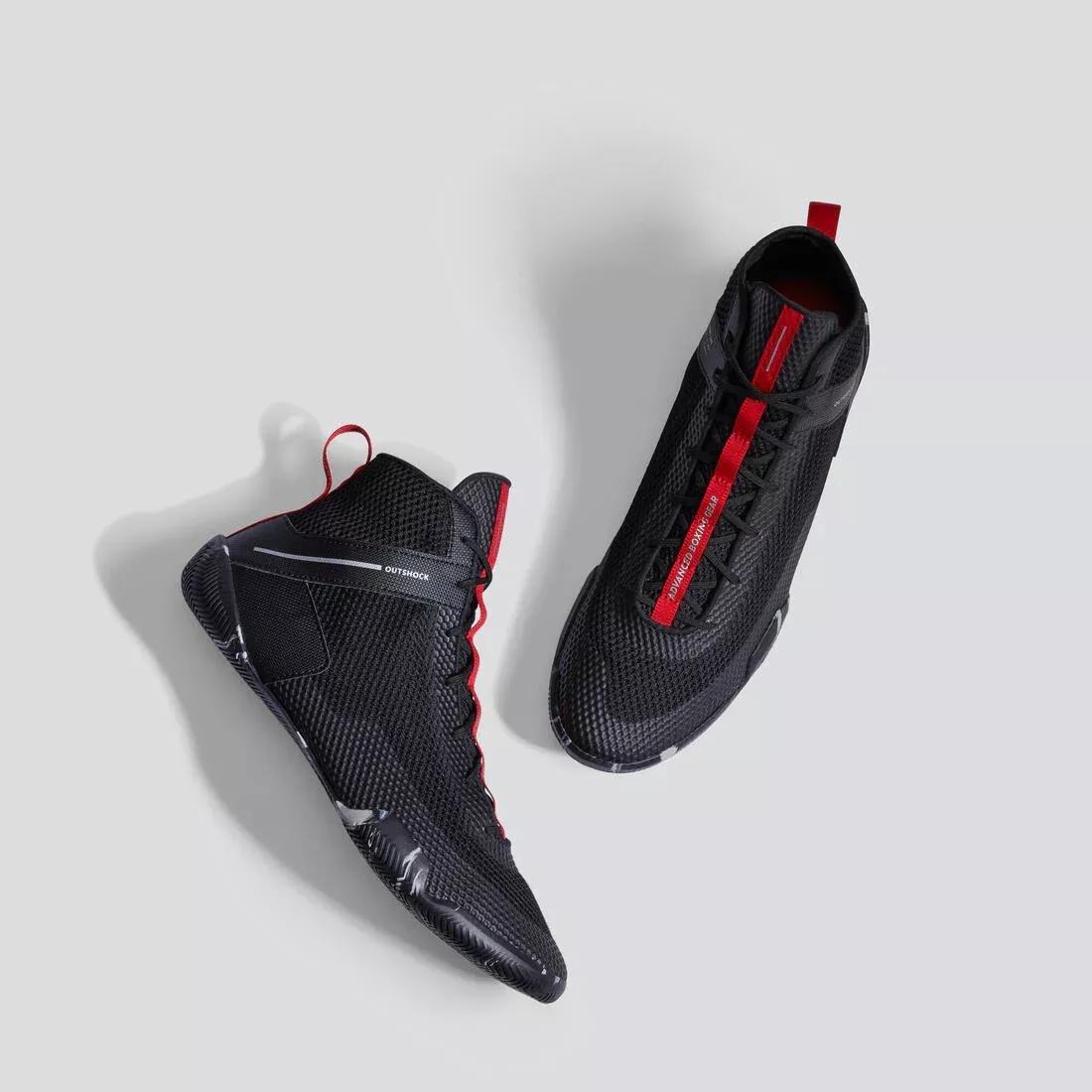 Light And Flexible Boxing Shoes - 500, Black, No Color, large image number 4