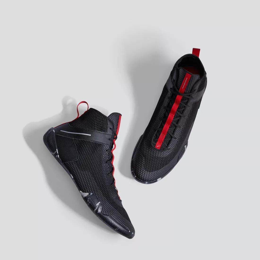 Light And Flexible Boxing Shoes - 500, Black, No Color, large image number 13