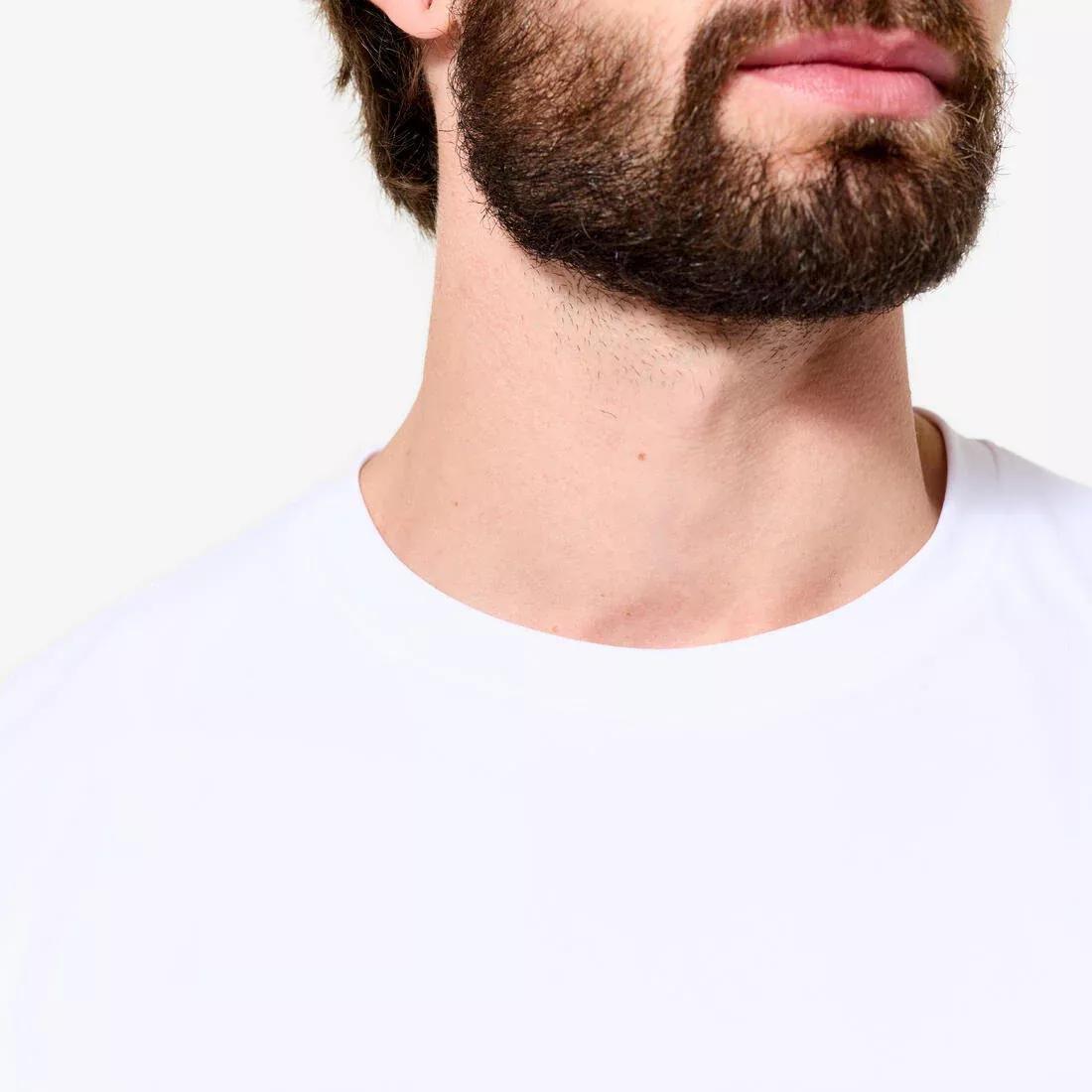 Men Fitness Stretch T-Shirt, White, No Color, large image number 3