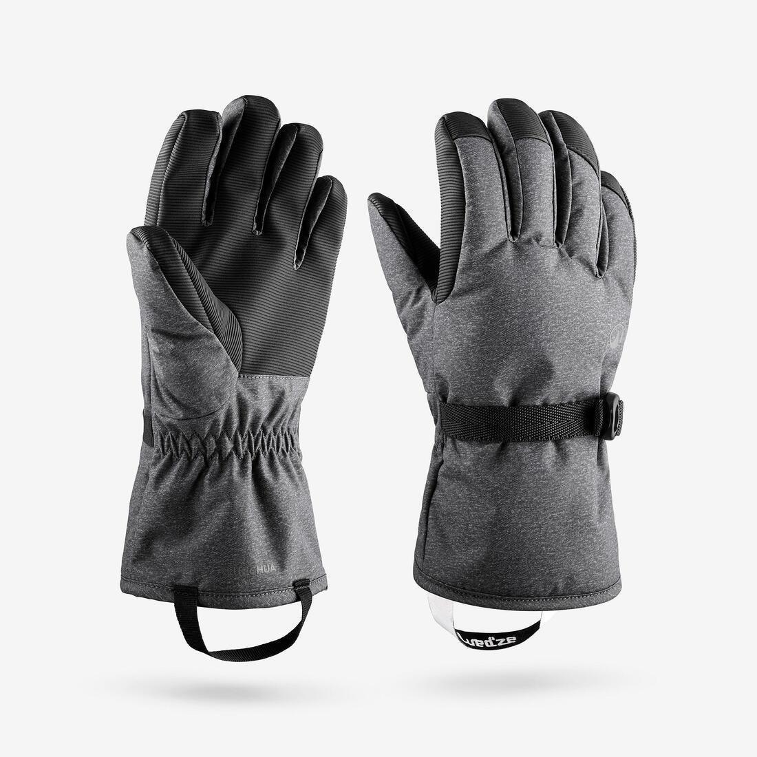 Kids Unisex skiing gloves - 6-14 years - made from 29% recycled polyester - GL 500, Black, No Color, large image number 7