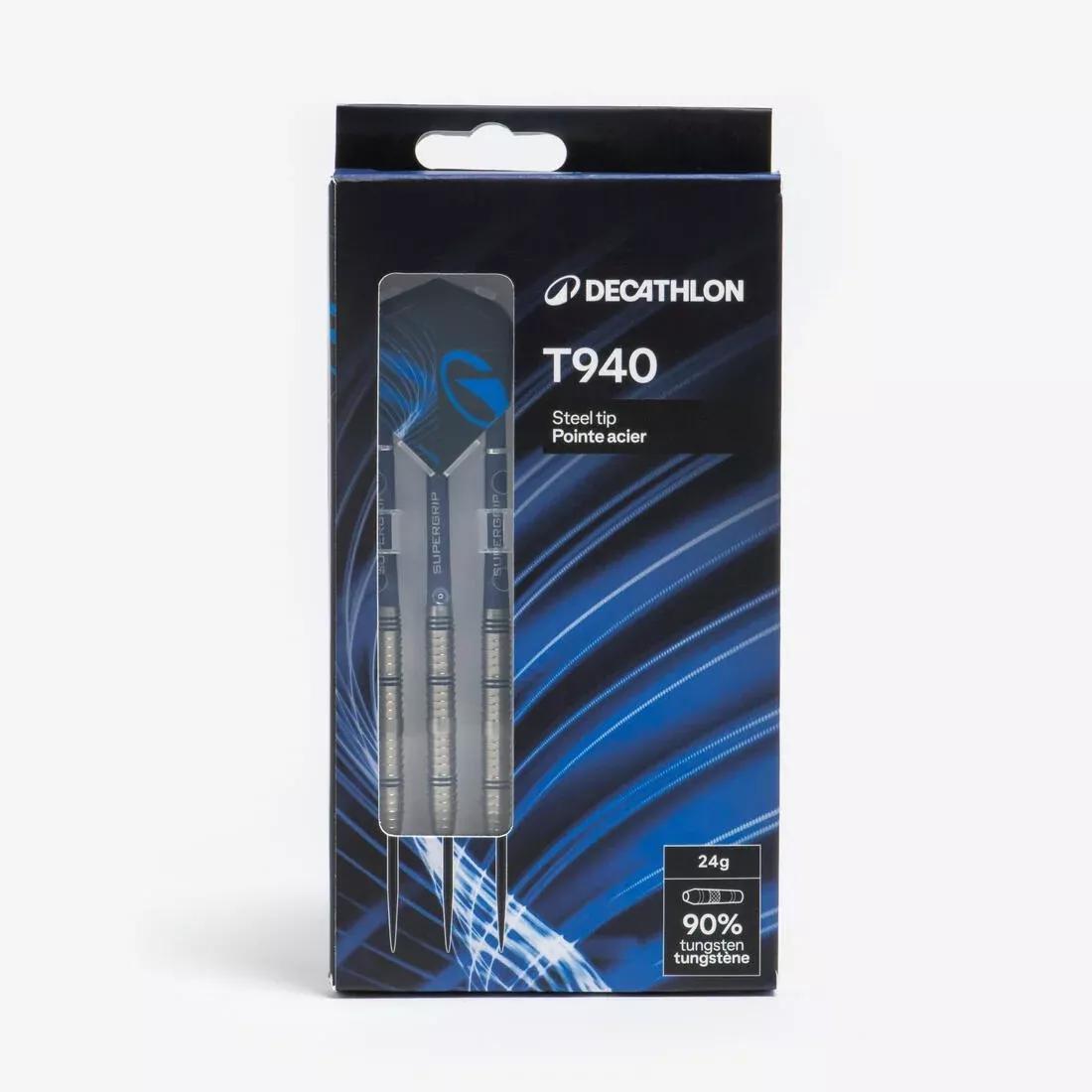 T940 Steel-Tipped Darts Tri-Pack, Blue, No Color, medium