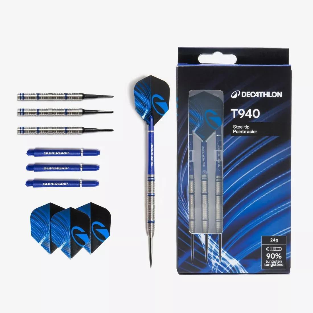 T940 Steel-Tipped Darts Tri-Pack, Blue, No Color, large image number 6