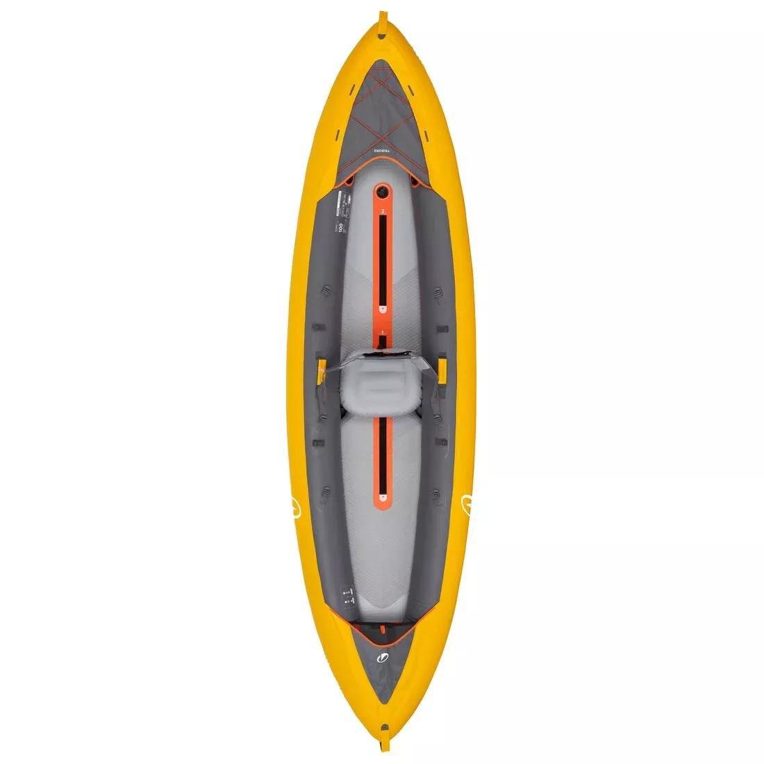 2-Person Inflatable Canoe/Kayak Tribord - 100+, Orange, No Color, large image number 4