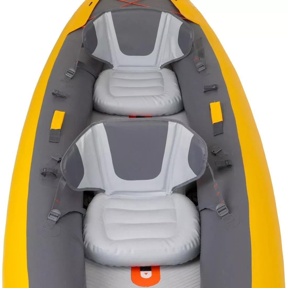 2-Person Inflatable Canoe/Kayak Tribord - 100+, Orange, No Color, large image number 7
