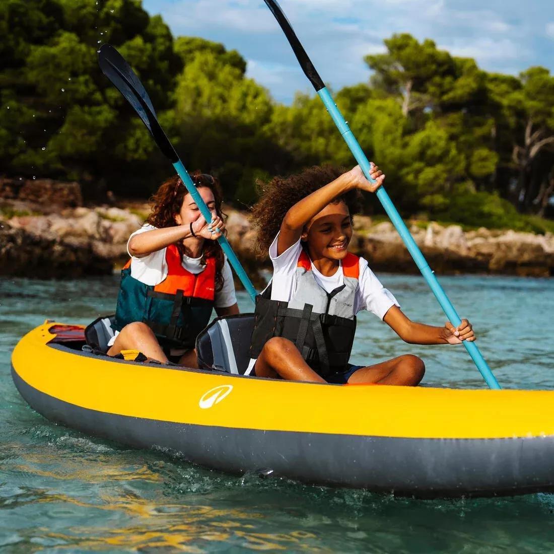 2-Person Inflatable Canoe/Kayak Tribord - 100+, Orange, No Color, large image number 8