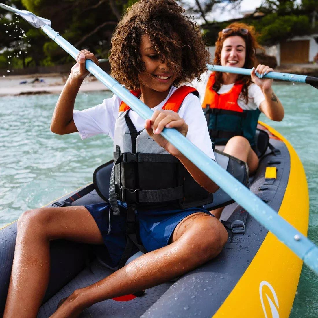 2-Person Inflatable Canoe/Kayak Tribord - 100+, Orange, No Color, large image number 9