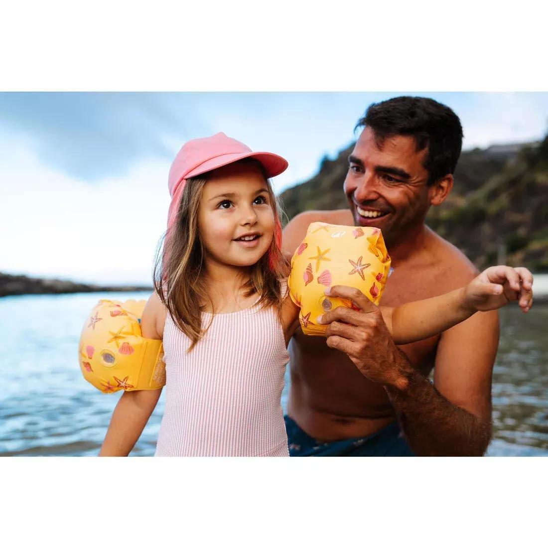 Kids Girls UV-Protection Cap, Pink, No Color, large image number 4