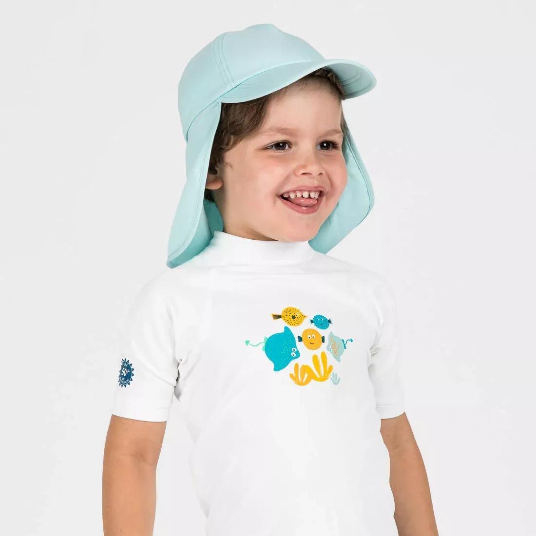 Kids Boys UV-Protection Cap, Blue, No Color, large image number 2
