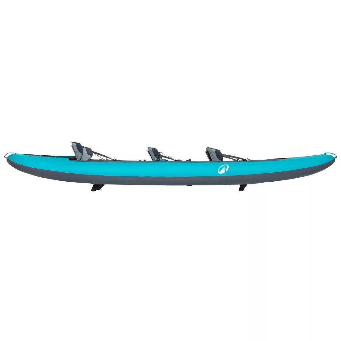 Inflatable canoe kayak 2/3 person - Tribord 100+, Blue, No Color, large image number 5