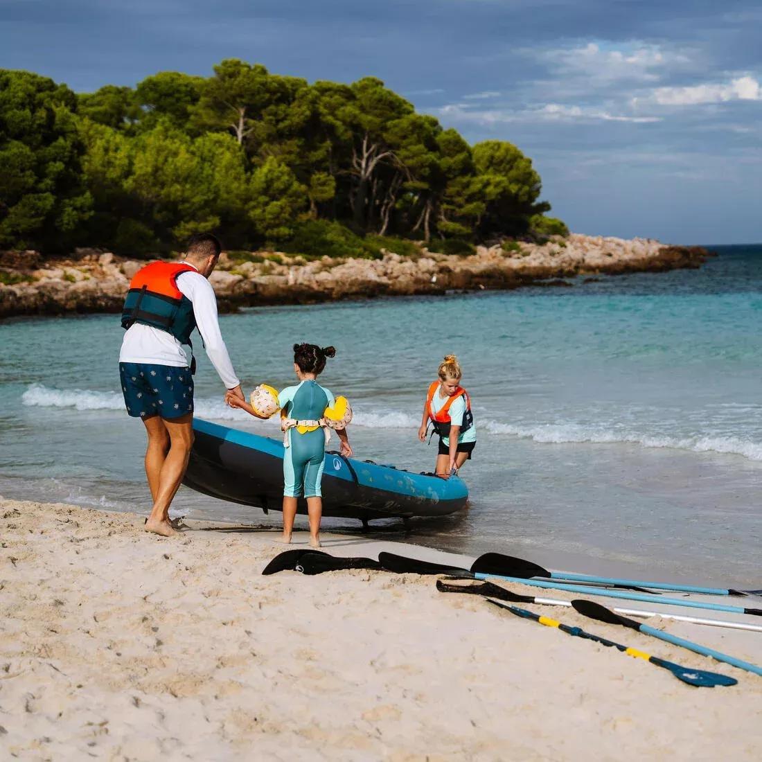 Inflatable canoe kayak 2/3 person - Tribord 100+, Blue, No Color, large image number 6