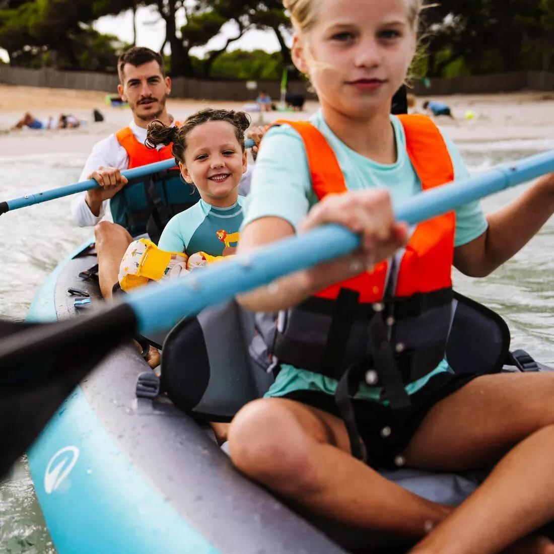 Inflatable canoe kayak 2/3 person - Tribord 100+, Blue, No Color, large image number 7