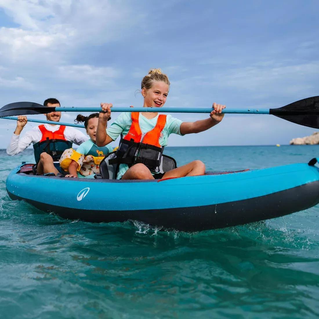 Inflatable canoe kayak 2/3 person - Tribord 100+, Blue, No Color, large image number 8