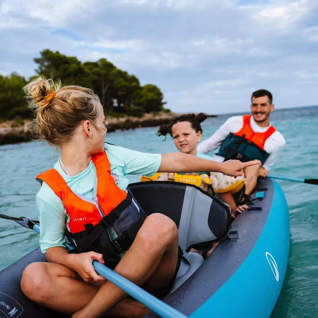 Inflatable canoe kayak 2/3 person - Tribord 100+, Blue, No Color, large image number 9