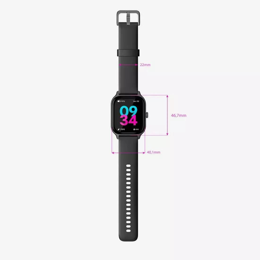 Sport Connected Watch - GPS Fit100 M, Black, No Color, large image number 7