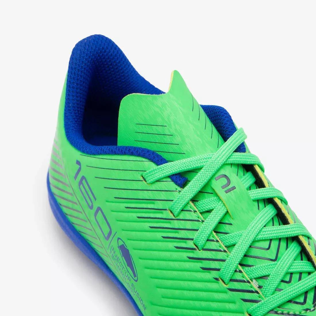 Kids Lace-Up Football Boots 160 MG, Orange, No Color, large image number 6