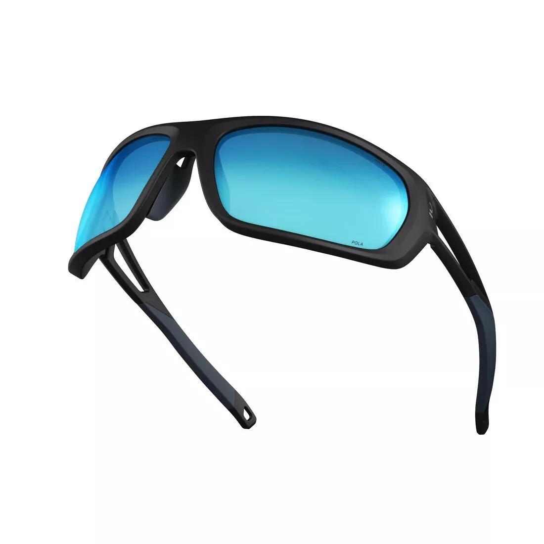 GREY Adults Hiking Sunglasses - MH580 - Polarising Category 4, No Color, large image number 4