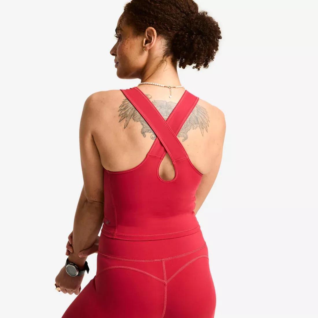 Women Shaping Cropped Tank Top, Grey, No Color, large image number 4