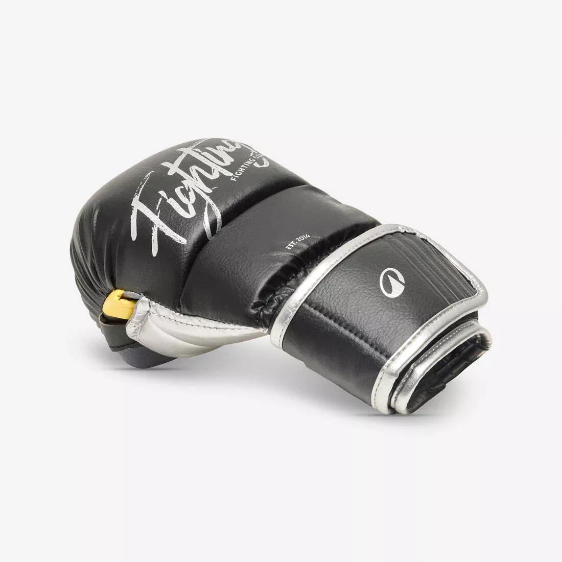 Adults MMA Gloves, Black, No Color, large image number 2