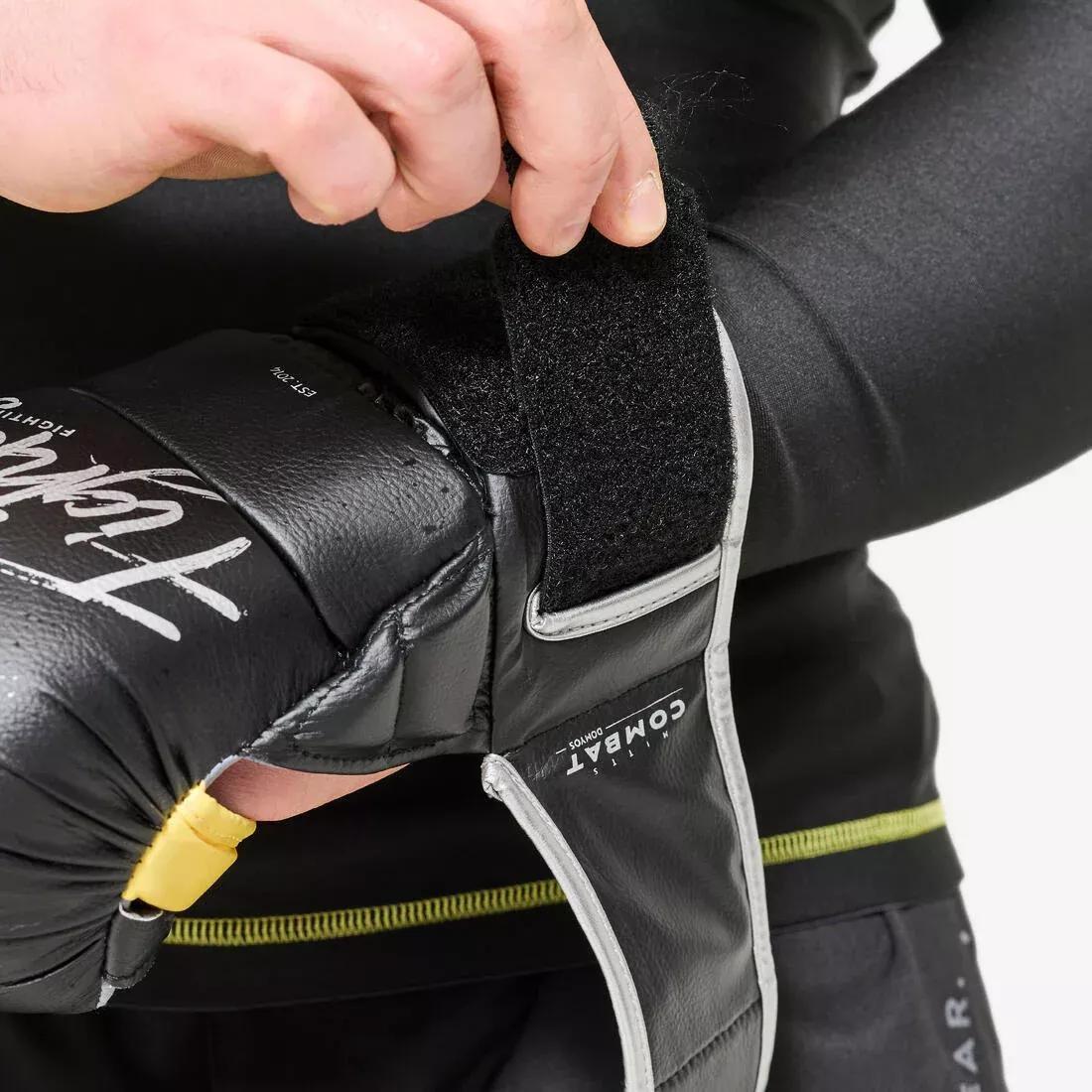 Adults MMA Gloves, Black, No Color, large image number 4