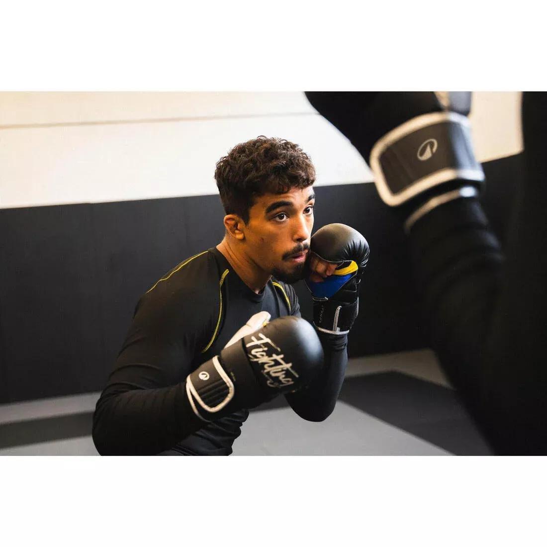 Adults MMA Gloves, Black, No Color, large image number 7