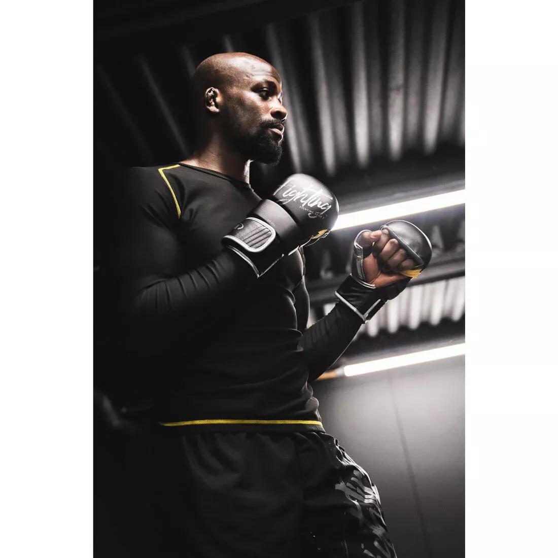 Adults MMA Gloves, Black, No Color, large image number 9