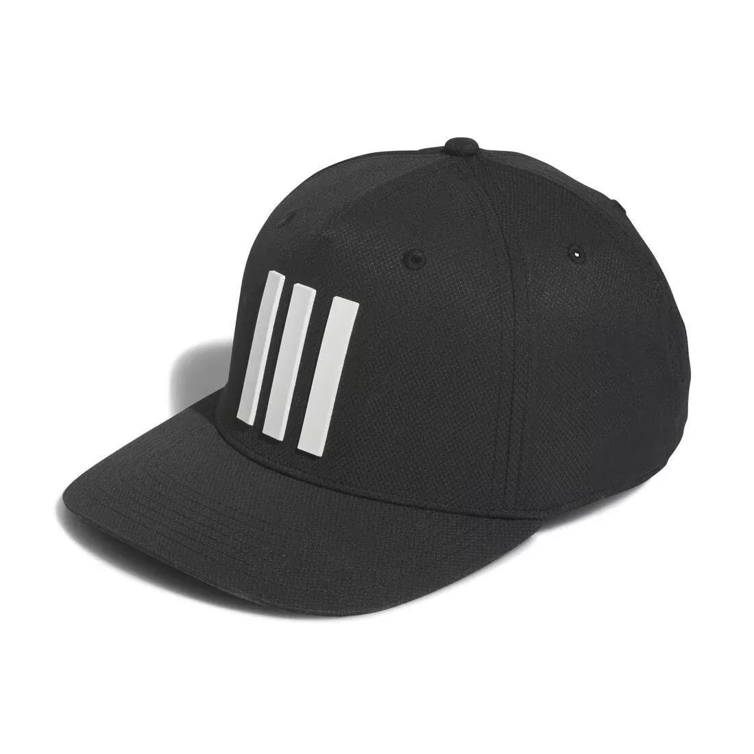 3-Stripes Tour Golf Hat, Black, No Color, large image number 0